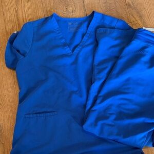 Figs Royal Blue Scrub Ensemble
